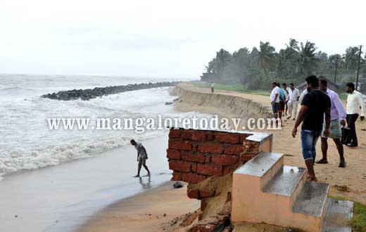 Sea Erosion in Mangalore